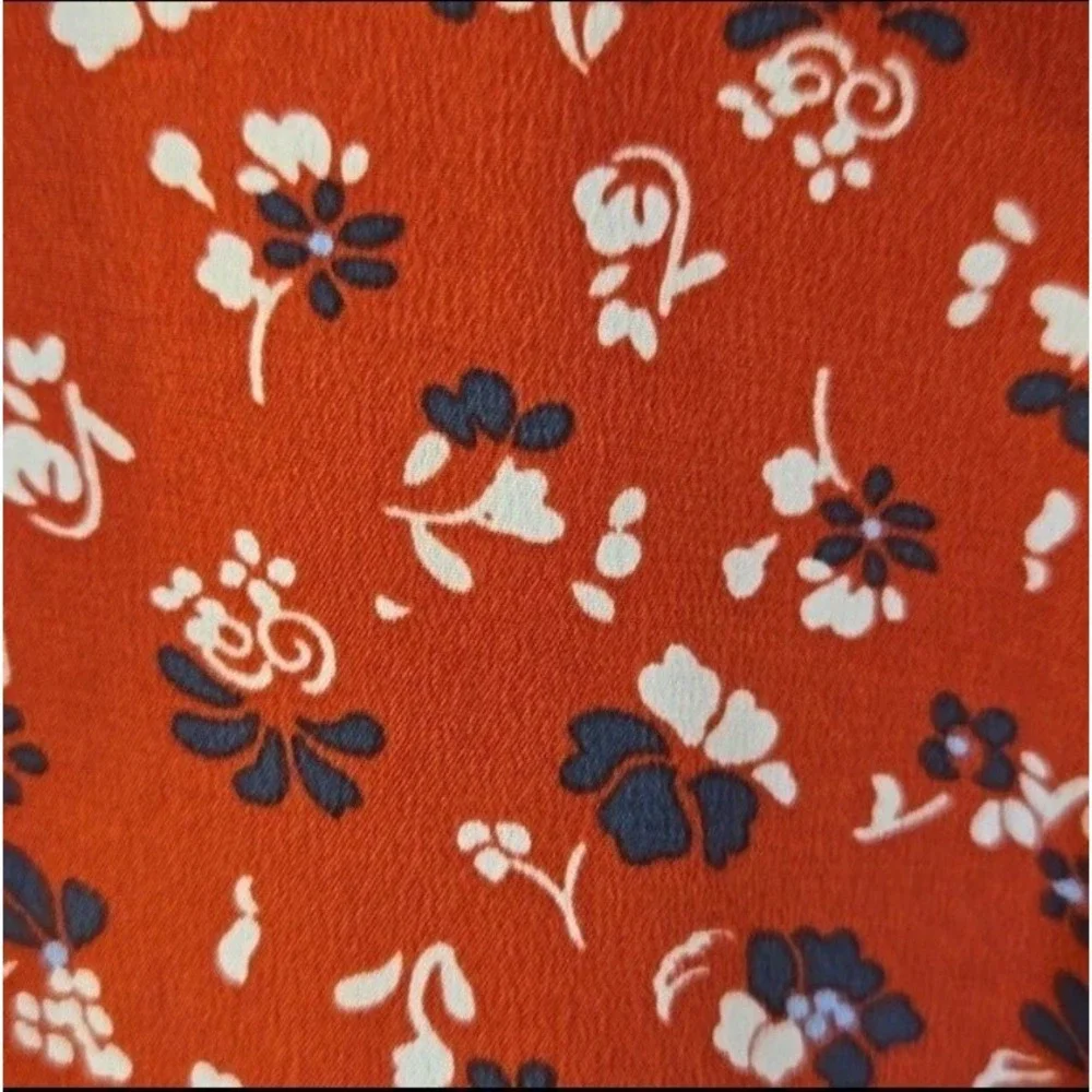 Veronica Beard 'Marion' Floral-Print Silk Mini-Dress‎ Red NWOT Size 4